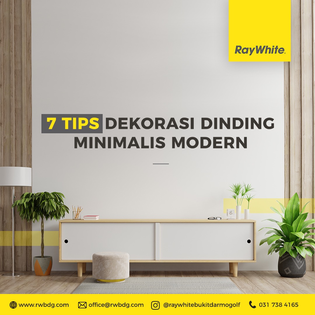 Tips Modern minimalist themed living room wall decor